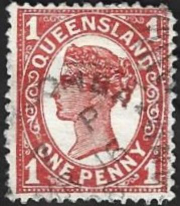 Postzegel Queensland 1907 Koningin Victoria & allegorie beschikbaar voor biedingen