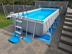 zwembad intex 488x244 x107, verwarming,zandfilterpomp,..., Tuin en Terras, Ophalen, Gebruikt