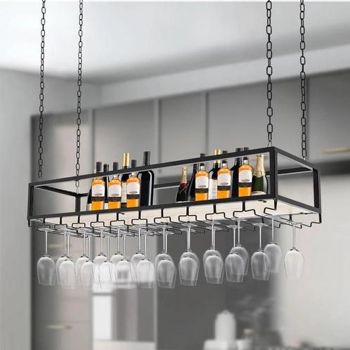Hangende Wijnglazen Plank, Huis en Inrichting, Woonaccessoires | Wandplanken en Boekenplanken