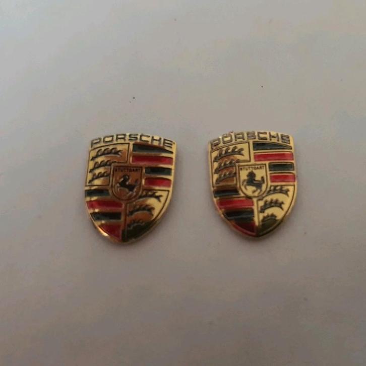 Porsche sleutel logos > +- 12 mm x 9 mm, Auto diversen, Autostickers, Ophalen of Verzenden