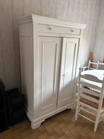 Grote witte houten kast, Antiek en Kunst, Ophalen