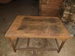 Tafel tafels ijzeren werktafel, Antiek en Kunst, Ophalen of Verzenden