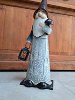 Tuinbeeld: grote tuinkabouter (zie foto's), Tuin en Terras, Tuinbeelden, Ophalen of Verzenden, Zo goed als nieuw, Metaal, Tuinkabouter