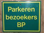 Zeldzaam houten reclamebord BP bezoekers, Reclamebord, Ophalen of Verzenden, Zo goed als nieuw