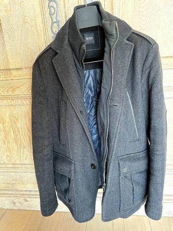Winterjas Hugo Boss maat 48, Boss, Gris, Comme neuf, Enlèvement