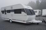 Nieuwe 4pers.Hobby met rondzit, 2x1p bed, Caravans en Kamperen, Rondzit, Hobby, Koelkast, Bedrijf