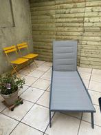Transat gris en très bon état, Tuin en Terras, Ligbedden, Ophalen, Zo goed als nieuw, Metaal