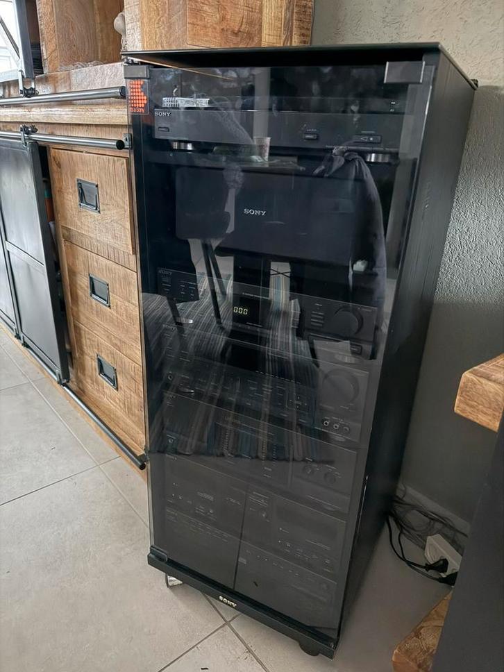 Sony stereo installatie LBT-D709 in meubel losse componenten, TV, Hi-fi & Vidéo, Chaîne Hi-fi, Comme neuf, Deck cassettes ou Lecteur-enregistreur de cassettes