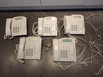 3 draadloze Belgacom telefoons + 6 Panasonic kantoortelefoon, Telecommunicatie, Vaste telefoons | Handsets en Draadloos, Ophalen
