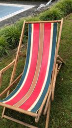 Transat/chaise longue Vintage, Jardin & Terrasse, Utilisé