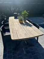 Tuintafel met 6 stoelen, Tuin en Terras, Tuintafels, Ophalen, Gebruikt, Rechthoekig, Hout