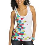 Wit topje van Pussy deluxe - Maat small, Kleding | Dames, Verzenden, Wit