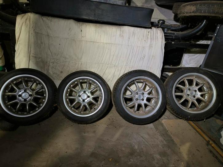 Te koop,set breedset velgen merk Brock b6., Auto-onderdelen, Banden en Velgen, Band(en), Ophalen
