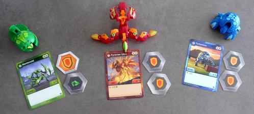 Perceel 3 Bakugan: Mantonoid, Pyravian, Turtonium, Verzamelen, Speelgoed, Gebruikt, Ophalen of Verzenden