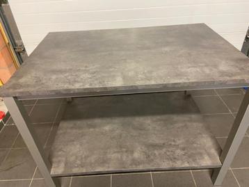 îlot de cuisine, table, Gris, Moins de 100 cm, Comme neuf, Enlèvement