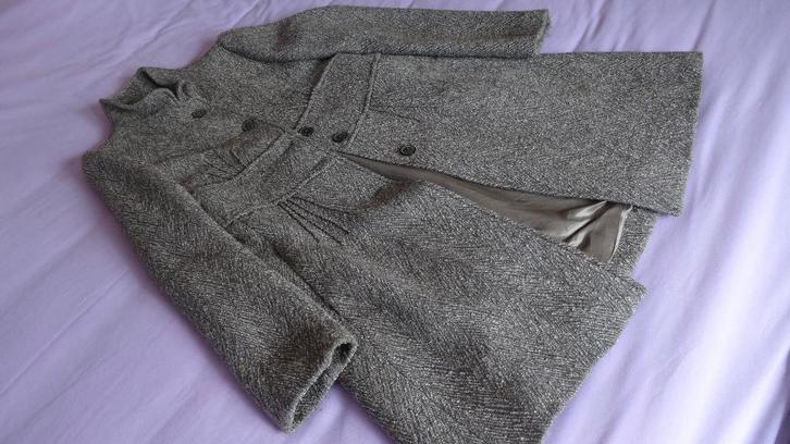 MANTEL ZARA, Kleding | Dames, Jassen | Winter, Zo goed als nieuw, Maat 38/40 (M), Grijs, Ophalen of Verzenden