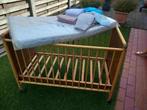 Kinderbedje + matras en toebehoren, Kinderen en Baby's, Kinderkamer | Bedden, Ophalen, Gebruikt, Minder dan 140 cm, Matras