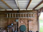 Ladder in aluminium 3-delig 7 meter, Doe-het-zelf en Bouw, Ladders en Trappen, Ophalen, Zo goed als nieuw, Ladder, Opvouwbaar of Inschuifbaar