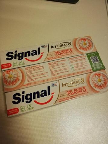 3x Signal Integral 8 tandpasta Sel rose & camomille