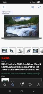 Nieuwe Dell Latitude 5550 core i5 Ultra 15.6” azerty 659 €, Computers en Software, Windows Laptops, Ophalen, Zo goed als nieuw