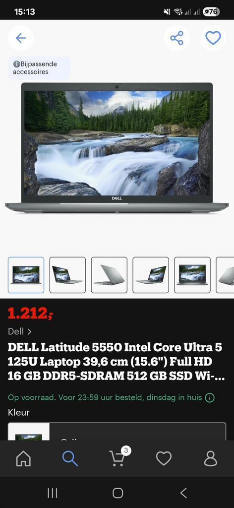 Nieuwe Dell Latitude 5550 core i5 Ultra 15.6” azerty 659 €, Computers en Software, Windows Laptops, Zo goed als nieuw, SSD, 16 GB