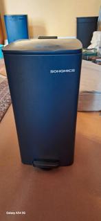 poubelle de cuisine Songmics 30L bleue, Ophalen, Met pedaal, 50 tot 75 cm, Metaal