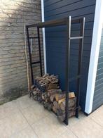 Étagère pour bois de cheminée en acier, Tuin en Terras, Brandhout, Ophalen