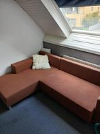 Modern hoeksalon/zetelbed met nieuwe topper, Huis en Inrichting, Zetels | Zetels, Ophalen, Hout, 125 tot 150 cm, Hoekbank