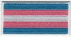 Transgender vlag stoffen opstrijk patch embleem, Verzenden, Nieuw