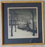 VALERIUS DE SAEDELEER / WINTER / ZW-W ETS 60x58cm DE COOMAN, Ophalen of Verzenden