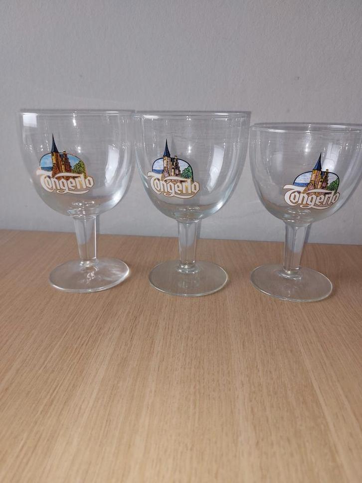 Tongerlo verschillende glazen, Verzamelen, Glas en Drinkglazen, Zo goed als nieuw, Bierglas, Ophalen of Verzenden