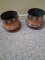 2 Koperen potten met stempel Rio Tiel Holland, Enlèvement, Cuivre
