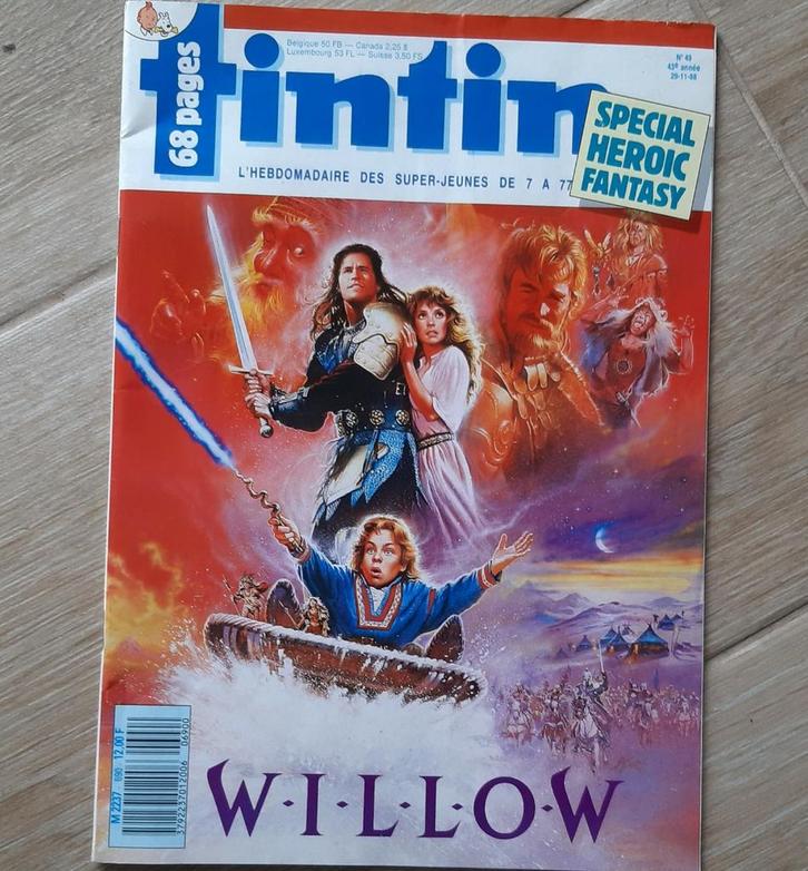 Le dernier hebdo Tintin du 29-11-988, Livres, BD | Comics, Comme neuf, Enlèvement ou Envoi