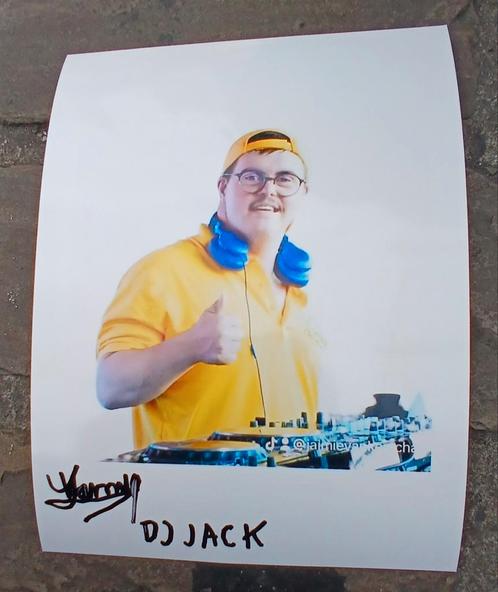 Gesigneerde foto van DJ Jack, Jamie., Verzamelen, Muziek, Artiesten en Beroemdheden, Nieuw, Gesigneerd, Verzenden