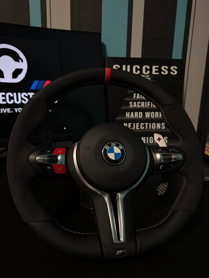 BMW M Stuur Incl. Airbag // Red edition // 380->330€!!, Auto-onderdelen, Besturing, BMW, Nieuw, Ophalen of Verzenden