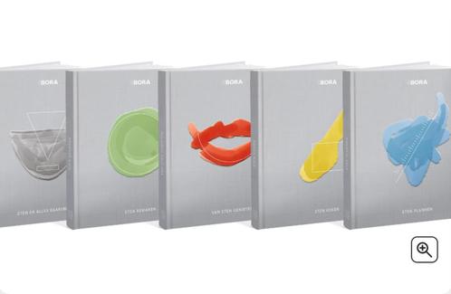 5-delige boekenreeks ‘Food’ van BORA: € 50, Boeken, Kookboeken, Nieuw, Ophalen of Verzenden