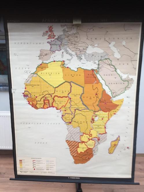 Carte scolaire rétro - Afrique - Carte 329, Maison & Meubles, Accessoires pour la Maison | Décorations murale, Comme neuf, Enlèvement ou Envoi