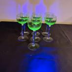 Set van 7 uranium glazen, Antiek en Kunst, Ophalen