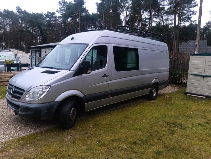 Geïsoleerde mercedes Sprinter, Auto's, Bestelwagens en Lichte vracht, Particulier, Schuifdeur, Diesel, Euro 5, Automaat, Ophalen