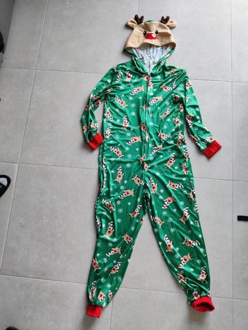 Kerst onesi rendier groen medium beschikbaar voor biedingen