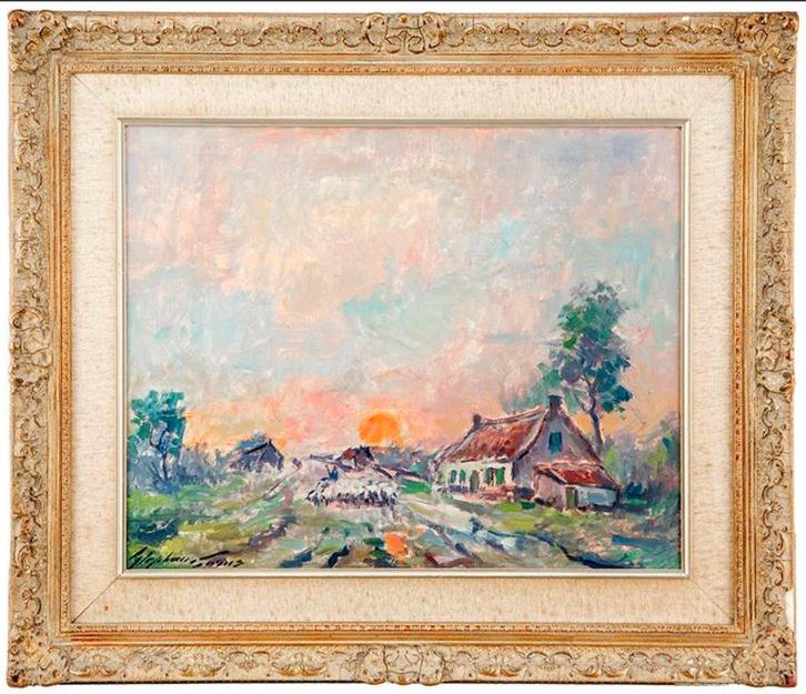 Schilderij Stephan Gorus, Antiek en Kunst, Kunst | Schilderijen | Klassiek, Ophalen