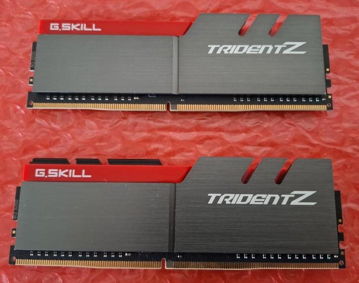 16gb DDR4 CL14 Kit (2x 8gb, 3200Mhz) - G.Skill TridentZ, Computers en Software, RAM geheugen, Zo goed als nieuw, Desktop, 16 GB