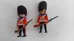 Playmobil 2 Engelse wachters - guards - berenmuts, Ophalen of Verzenden, Zo goed als nieuw