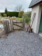 Tuinpoort  poort kastanje hout hekwerk, Ophalen of Verzenden, Gebruikt