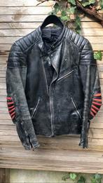 Vintage lederen biker jacket smal, Motoren, Jas | leer, Dames, Tweedehands