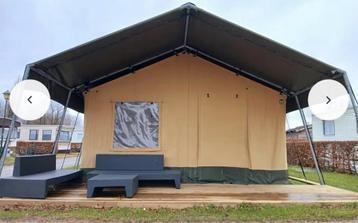Safaritent tent te huur., Caravans en Kamperen, Tenten, Ophalen, Zo goed als nieuw