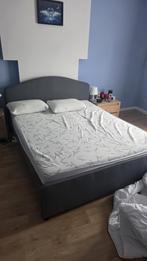 Tour de lit, Maison & Meubles, Chambre à coucher | Lits boxsprings, Gris, Comme neuf, Enlèvement, 200 cm