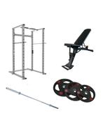 Gymfit volledig home gym pakket | power cage | squat rack |, Sport en Fitness, Ophalen of Verzenden, Zo goed als nieuw, Benen