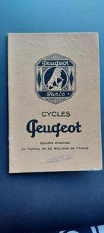 oud garantiebewijs van aankoop Peugeot fiets, 1950, Verzamelen, Merken en Reclamevoorwerpen, Ophalen of Verzenden, Gebruikt, Overige typen