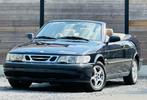 Saab 9-3 Cabrio 2.0 benzine automaat van 2002, Autos, Saab, Cuir, Automatique, Bleu, Carnet d'entretien